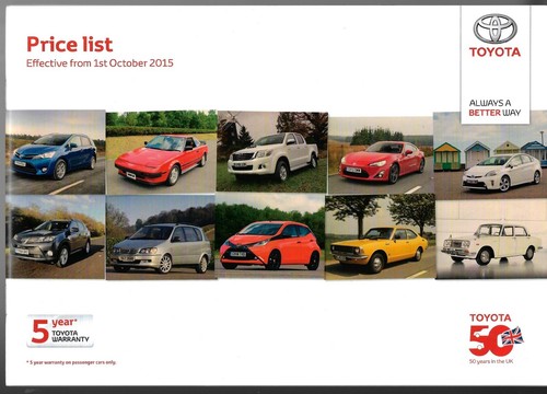 Toyota car commercial prices - &,